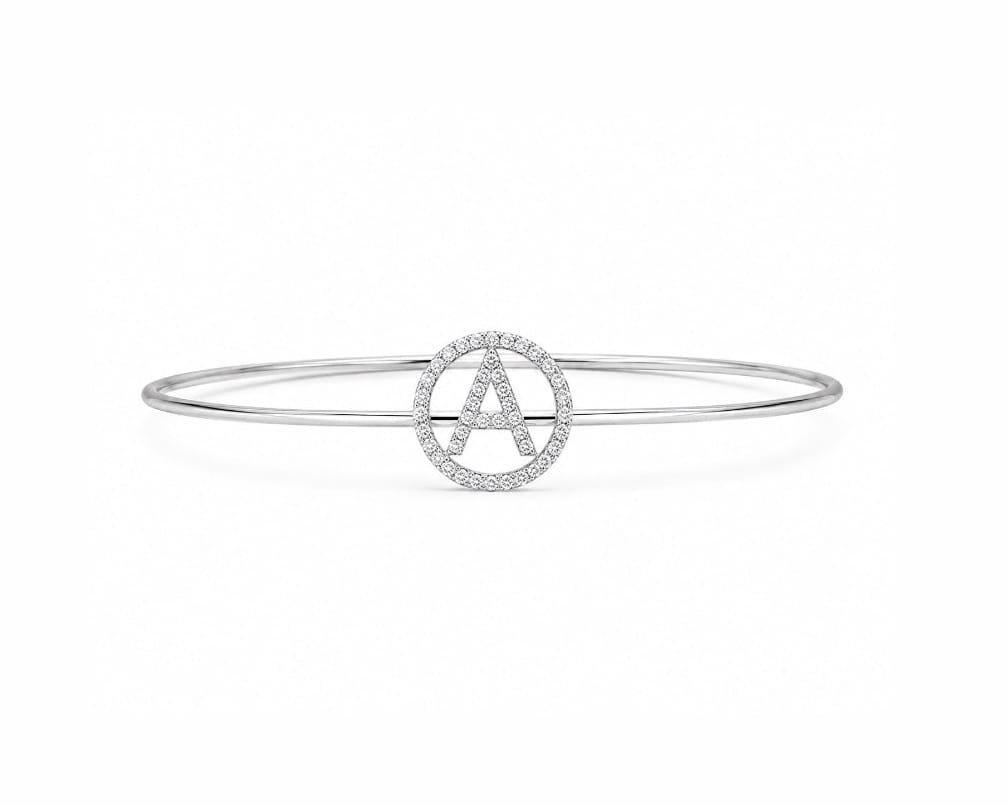 Initial Halo Bangle