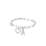 Initial Link Bracelet