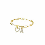 Initial Link Bracelet