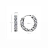 Inside-out Prong Hoops