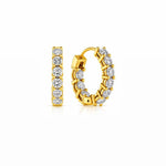 Inside-out Prong Hoops