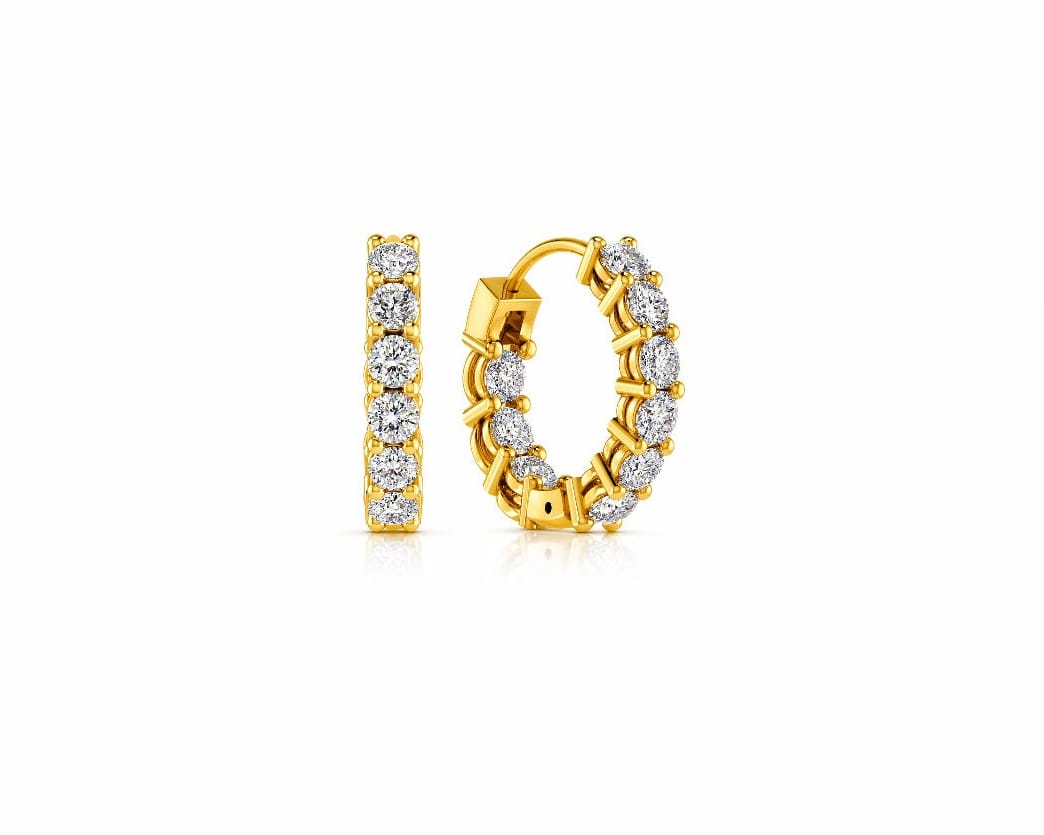 Inside-out Prong Hoops