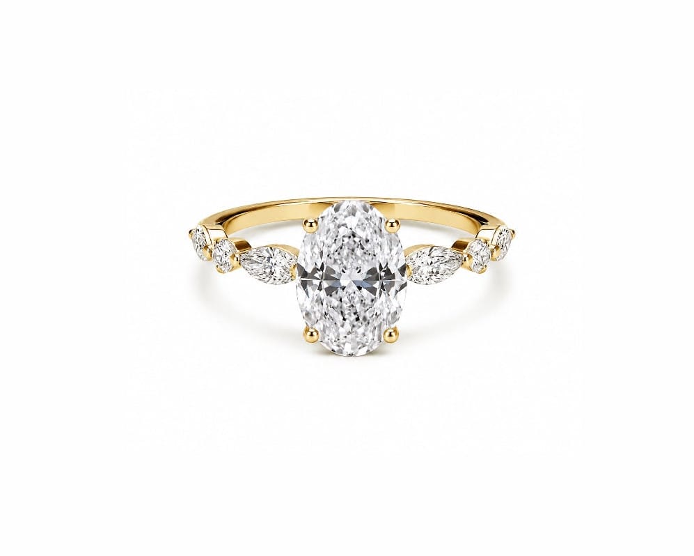 Ivy Oval Solitaire LG