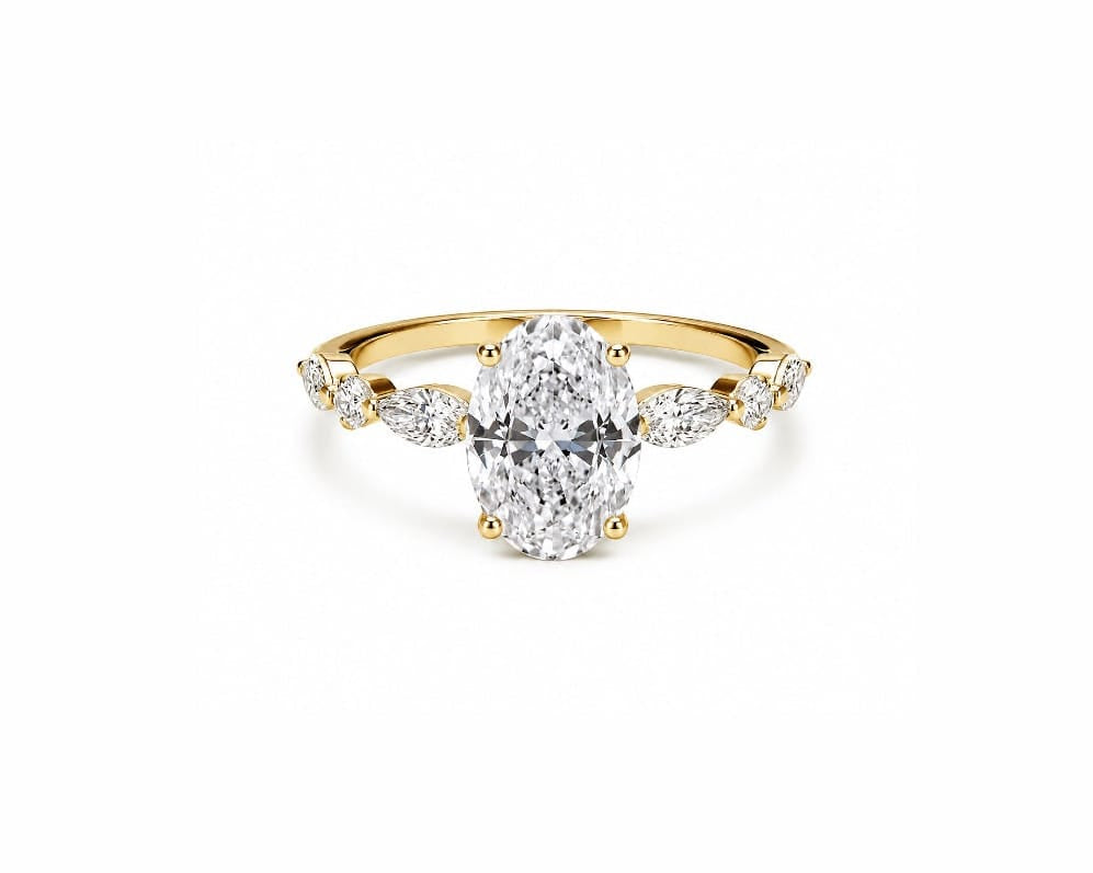 Ivy Oval Solitaire LG