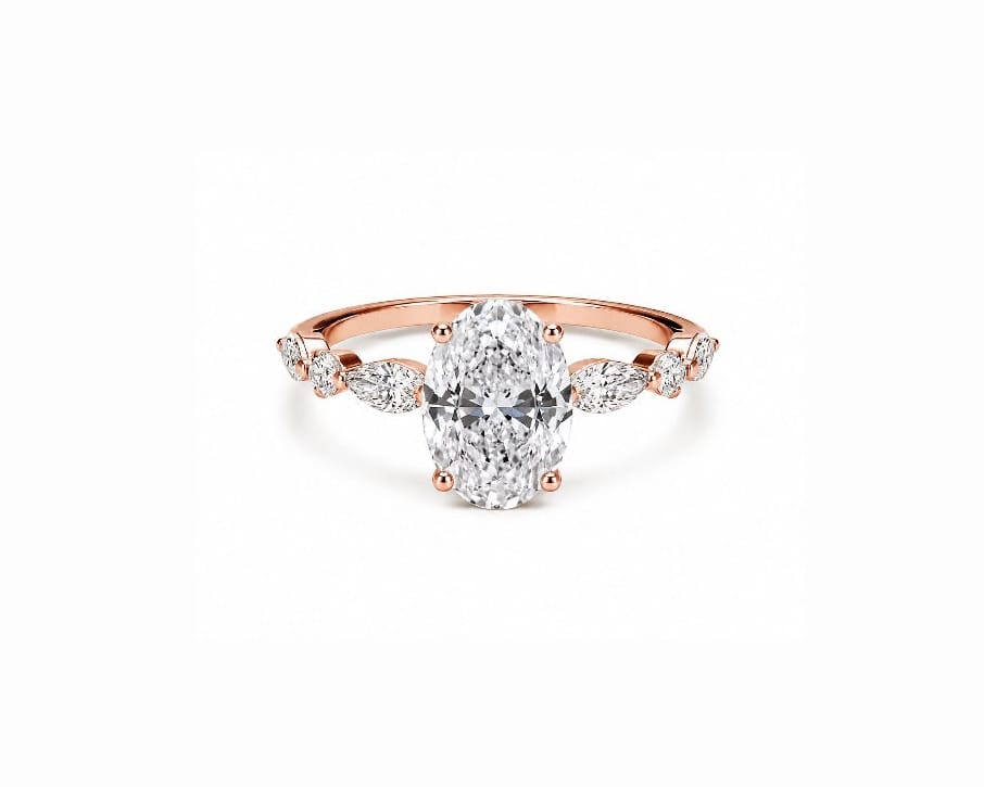 Ivy Oval Solitaire LG