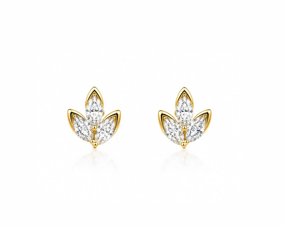 Leaf Marquise Earstuds LG