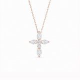 Lotus Cross Necklace LG