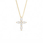 Lotus Cross Necklace LG