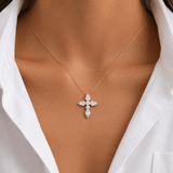 Lotus Cross Necklace LG