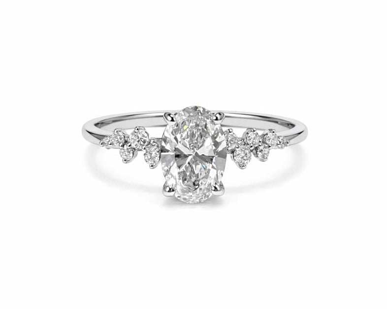 Lovely Oval Solitaire LG