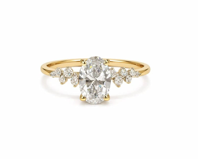 Lovely Oval Solitaire LG