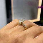 Lovely Oval Solitaire LG