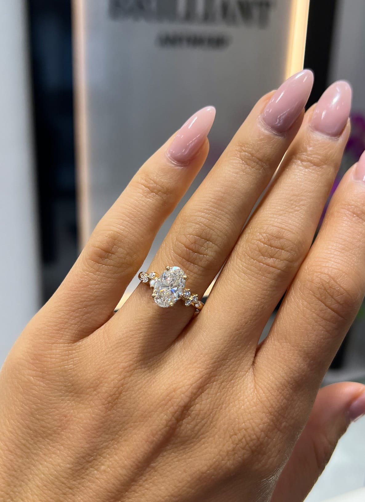 Lovely Oval Solitaire LG