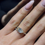 Lumina Pear Ring LG