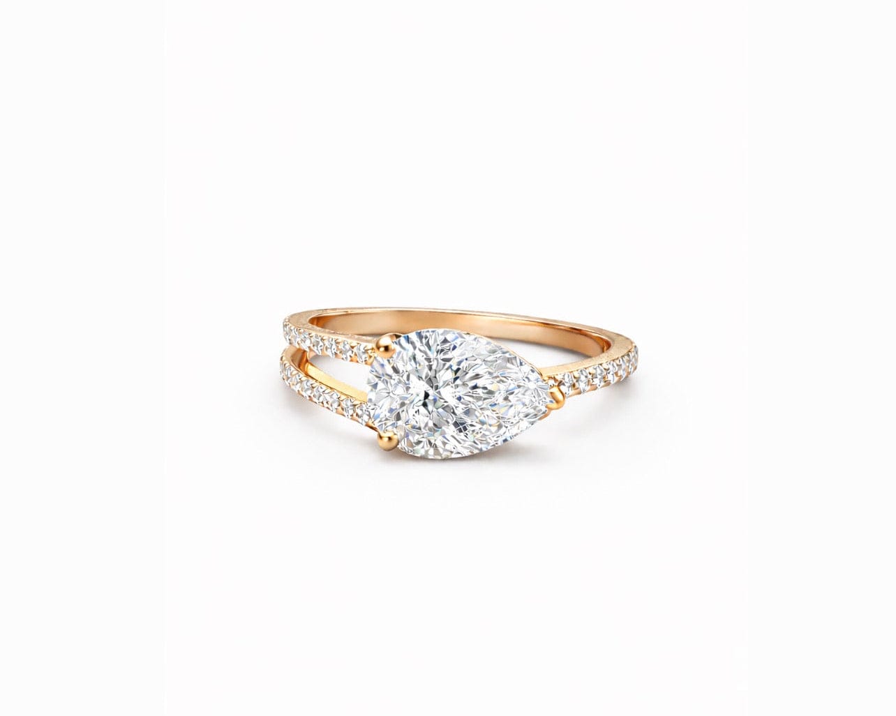 Lumina Pear Ring LG
