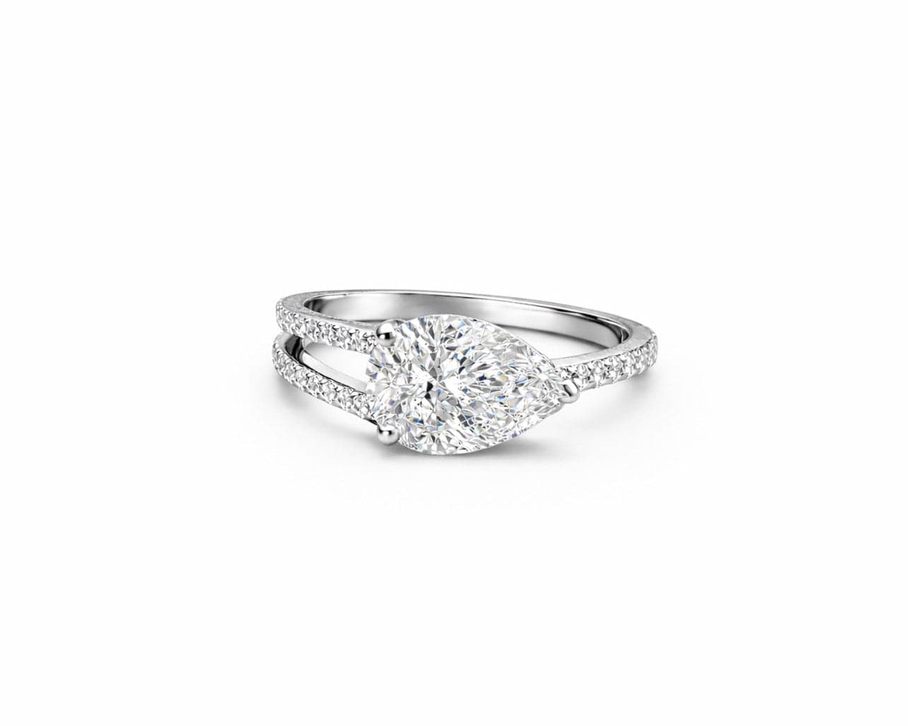 Lumina Pear Ring LG