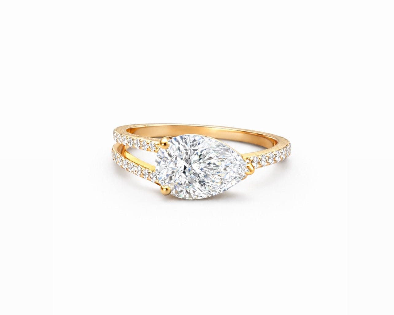 Lumina Pear Ring LG
