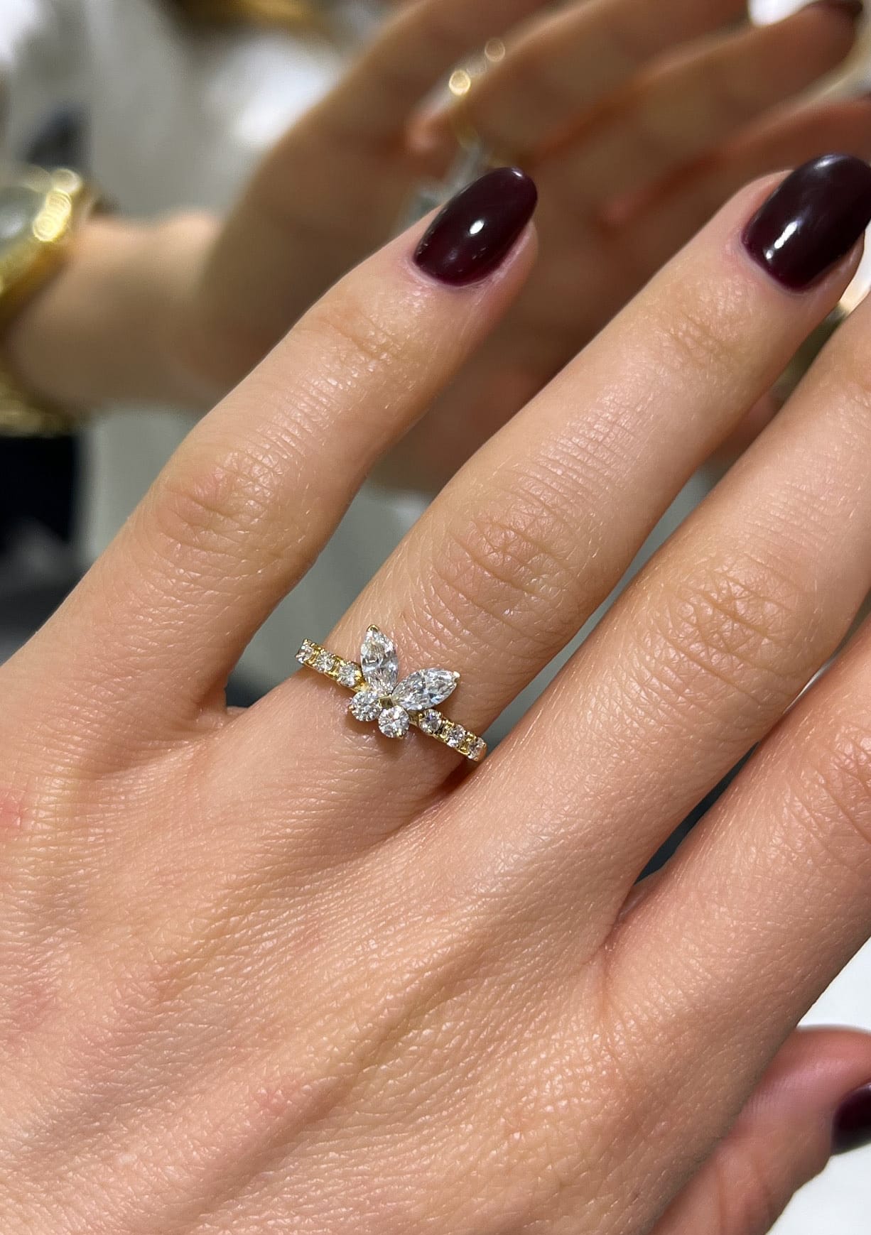 Marquise Butterfly Ring LG