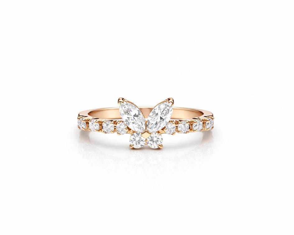 Marquise Butterfly Ring LG