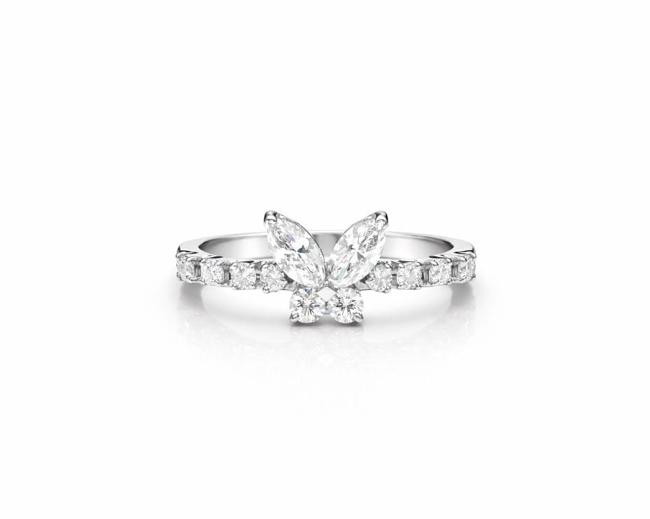 Marquise Butterfly Ring LG