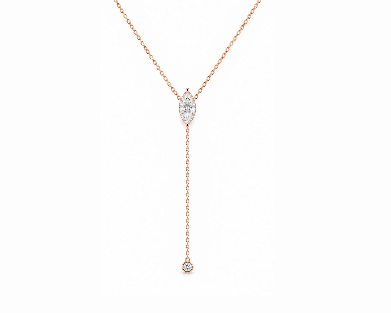 Marquise Drop Necklace LG
