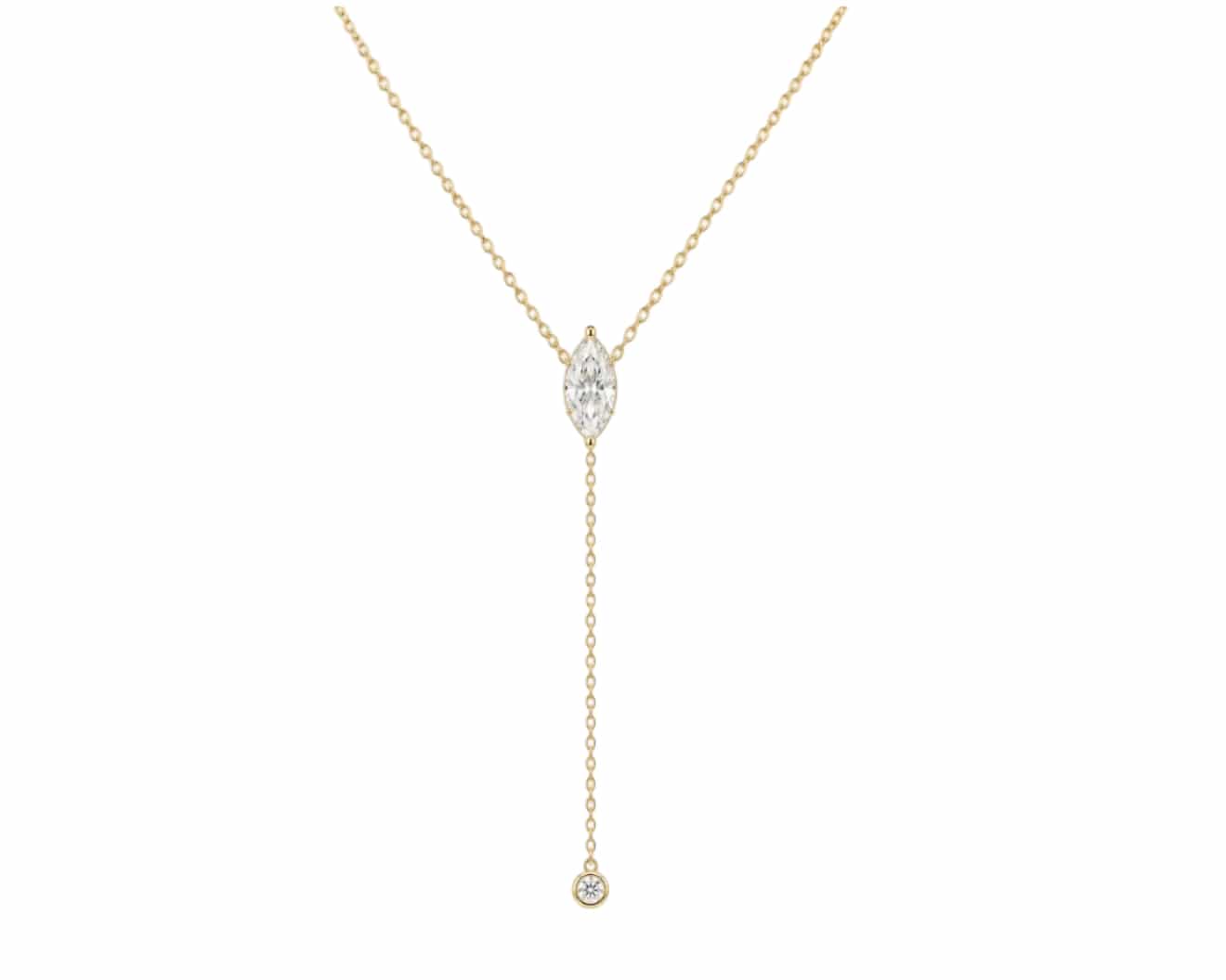 Marquise Drop Necklace LG