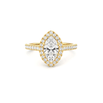 Marquise Halo Solitaire