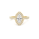 Marquise Halo Solitaire