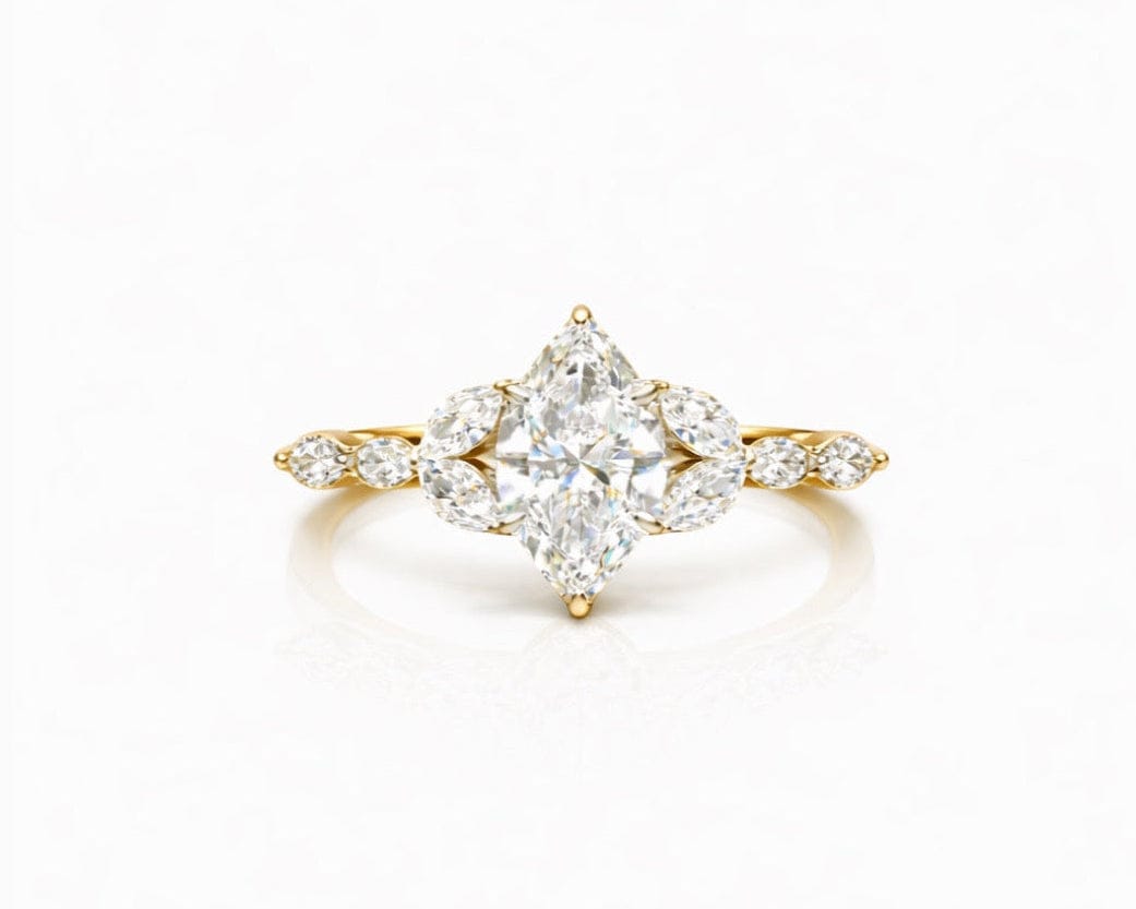 Marquise Petals Solitaire LG