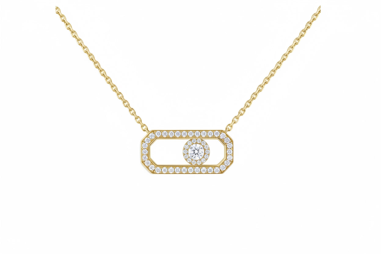 Medium Diamond Icon Necklace