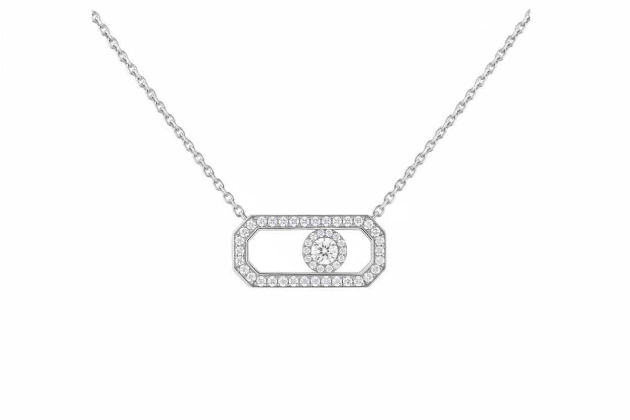 Medium Diamond Icon Necklace