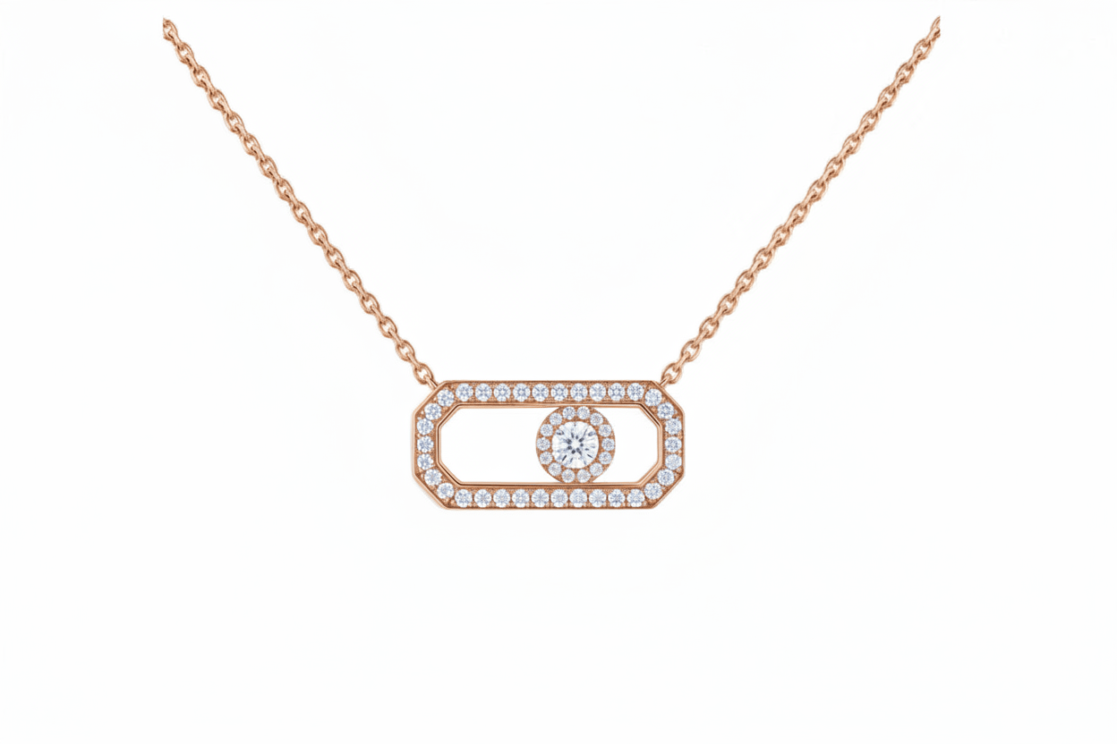 Medium Diamond Icon Necklace