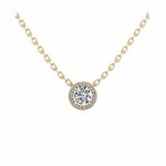 Mini Brilliant Halo Necklace