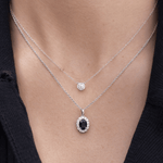 Mini Brilliant Halo Necklace