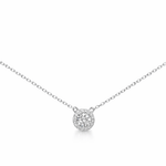 Mini Brilliant Halo Necklace