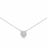 Mini Brilliant Halo Necklace