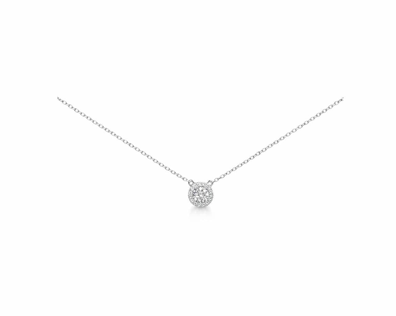 Mini Brilliant Halo Necklace