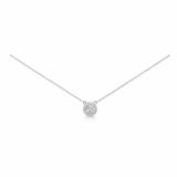 Mini Brilliant Halo Necklace