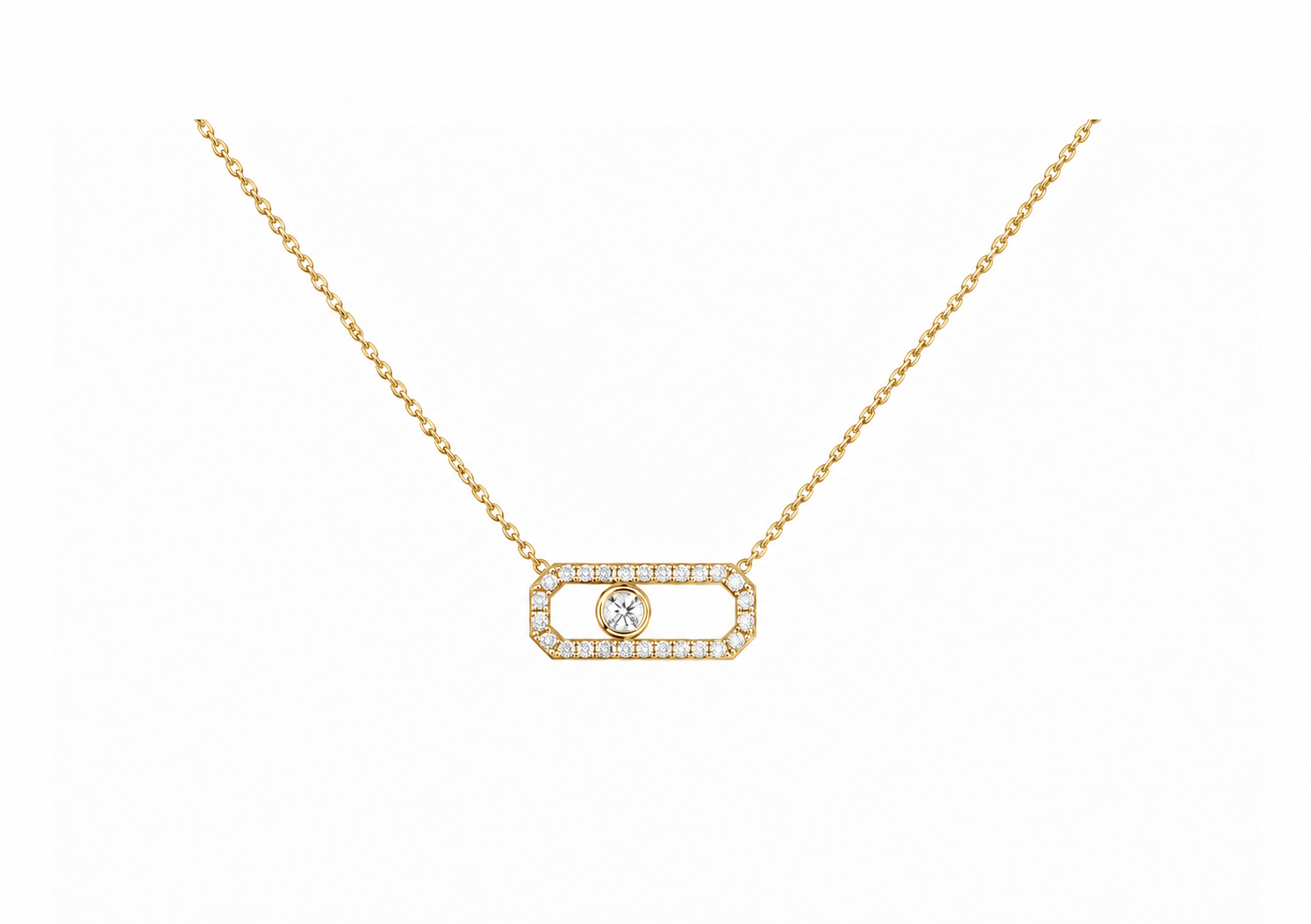 Mini Icon Pave Necklace