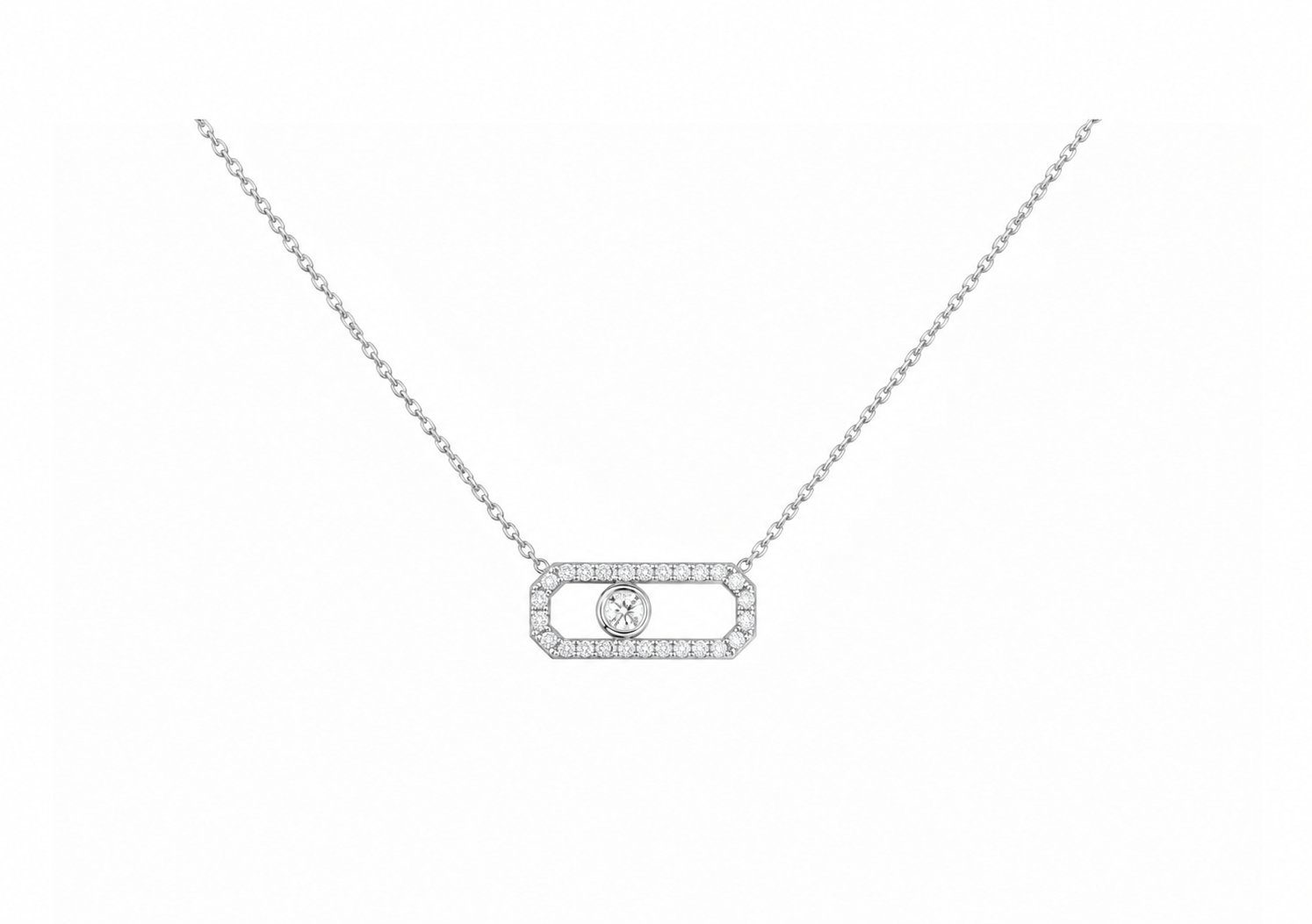 Mini Icon Pave Necklace
