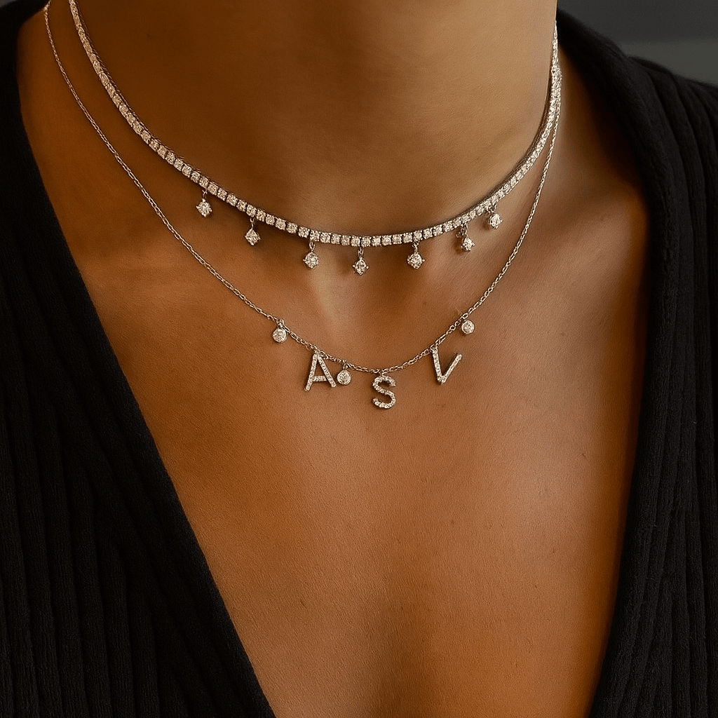 Multi Diamond & Initials