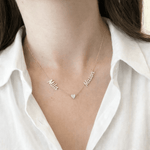 Multi Heart Name Necklace
