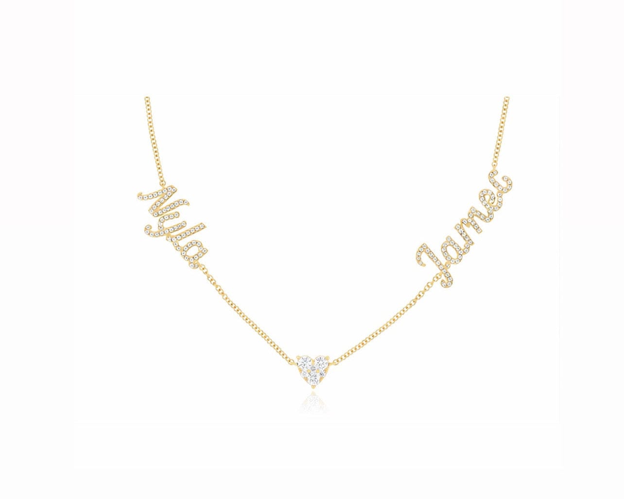 Multi Heart Name Necklace