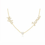 Multi Heart Name Necklace