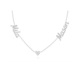Multi Heart Name Necklace