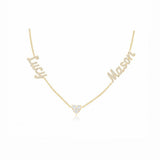Multi Heart Name Necklace