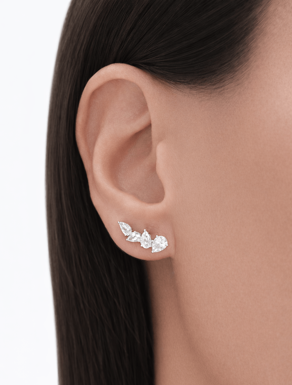 Multi Pear Earstuds LG