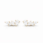 Multi Pear Earstuds LG