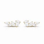 Multi Pear Earstuds LG