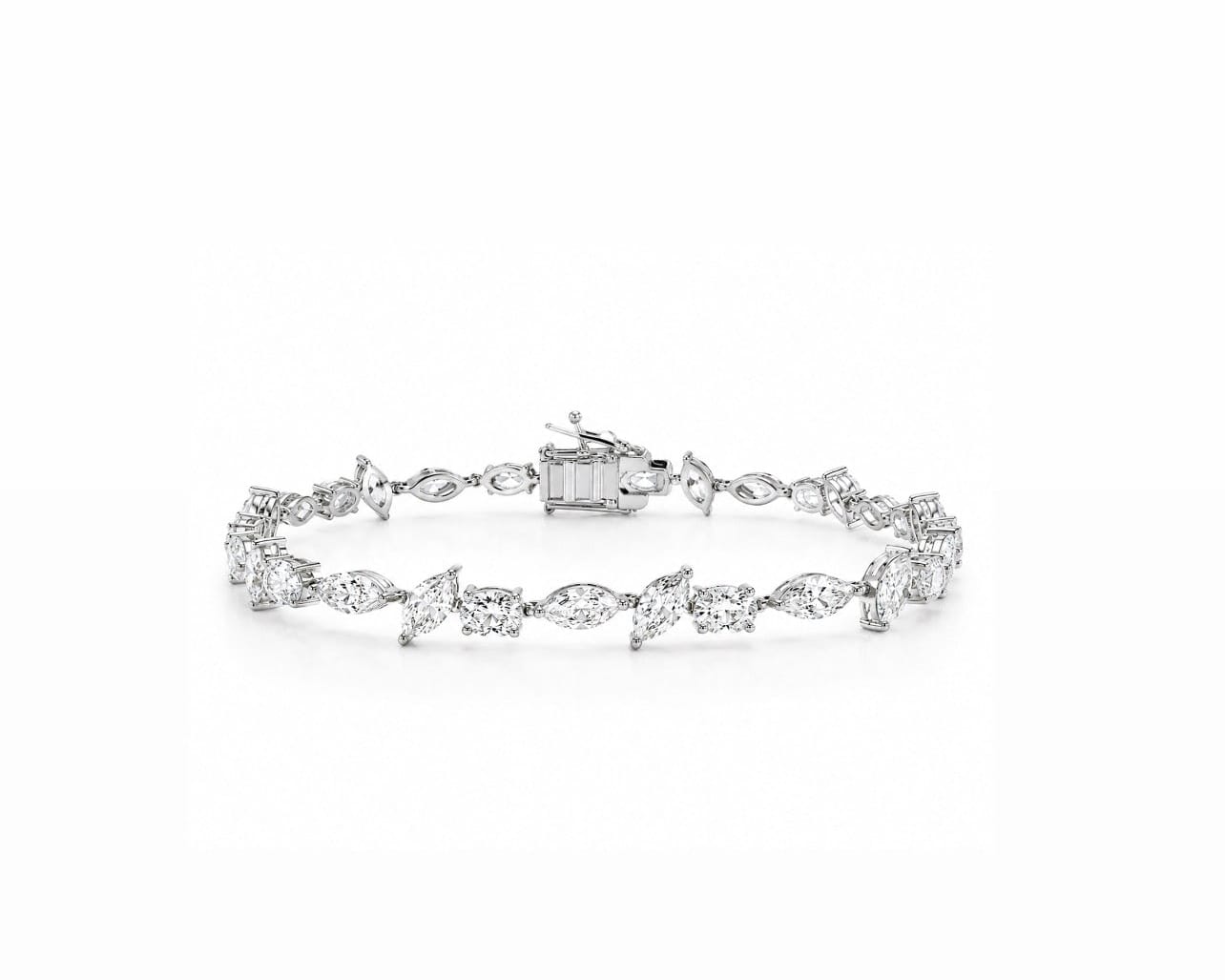 Multi Shape Tennis Bracelet LG